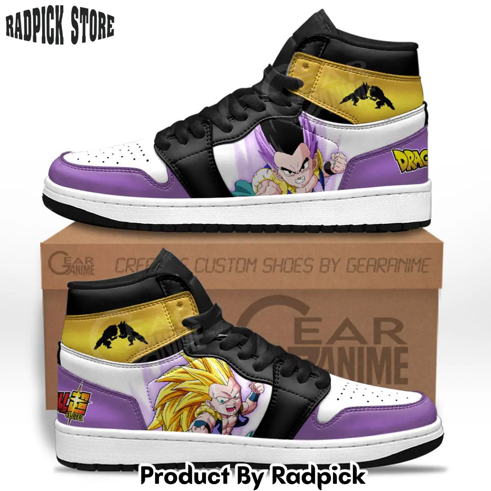 Gotenks air jordan high top sneakers anime mv23  rp0243156